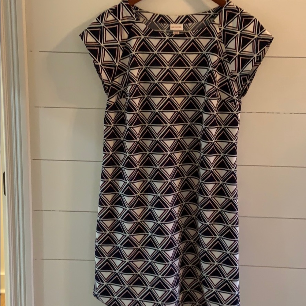 Merona geometric print shift dress